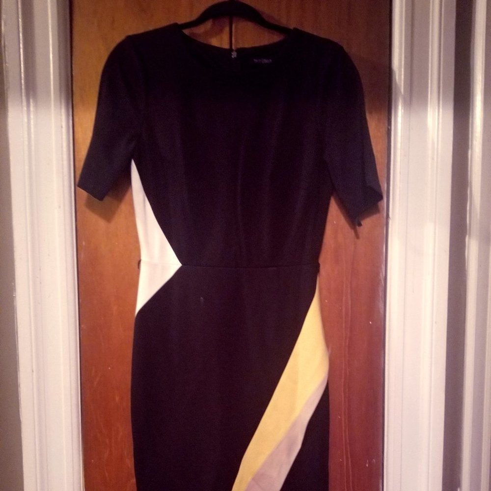 Colorblock sheath dress